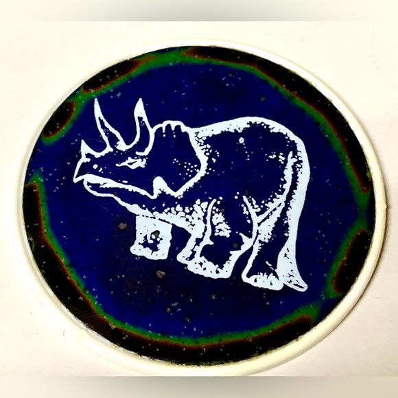 1980s Vintage Triceratops Dinosaur Thermal Heat Activated DYNO DISK - Picture 8 of 9